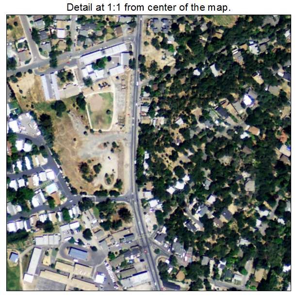 Fetters Hot Springs Agua Caliente, California aerial imagery detail
