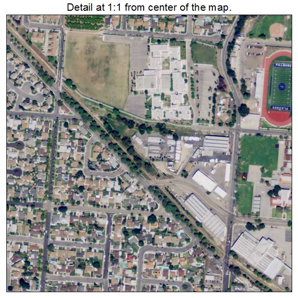 Fillmore, California aerial imagery detail