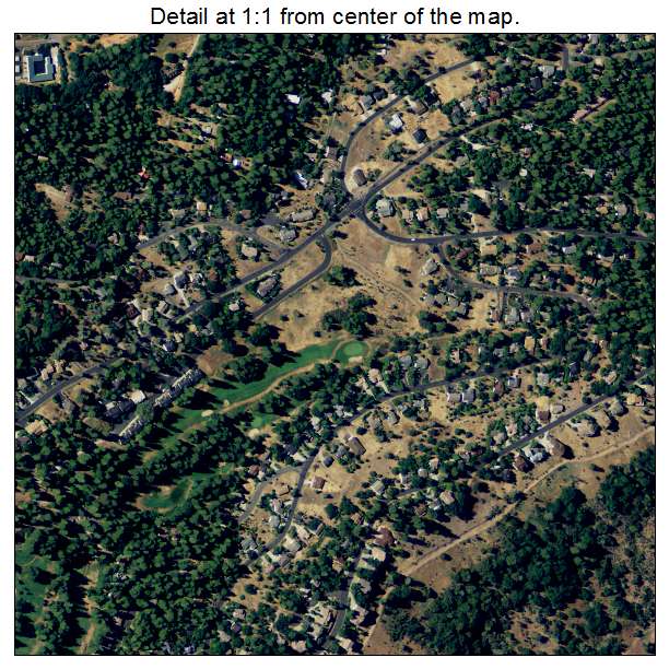 Forest Meadows, California aerial imagery detail