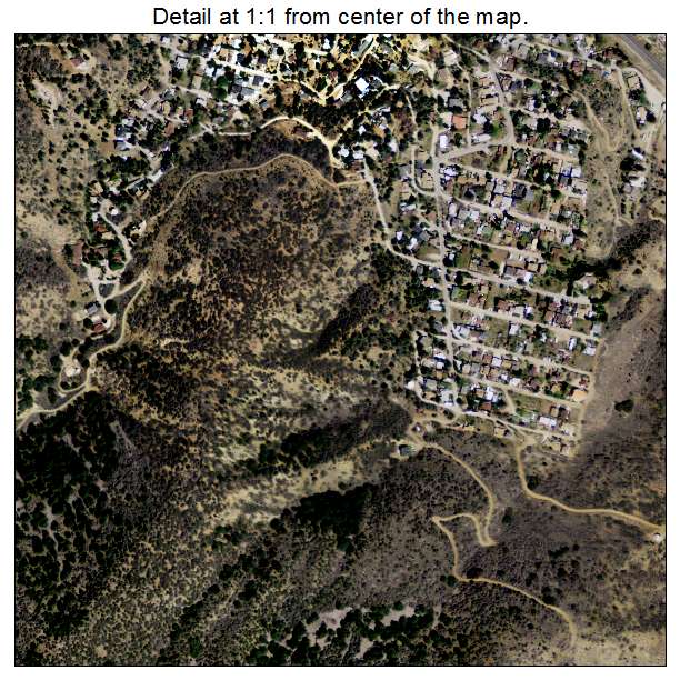 Frazier Park, California aerial imagery detail