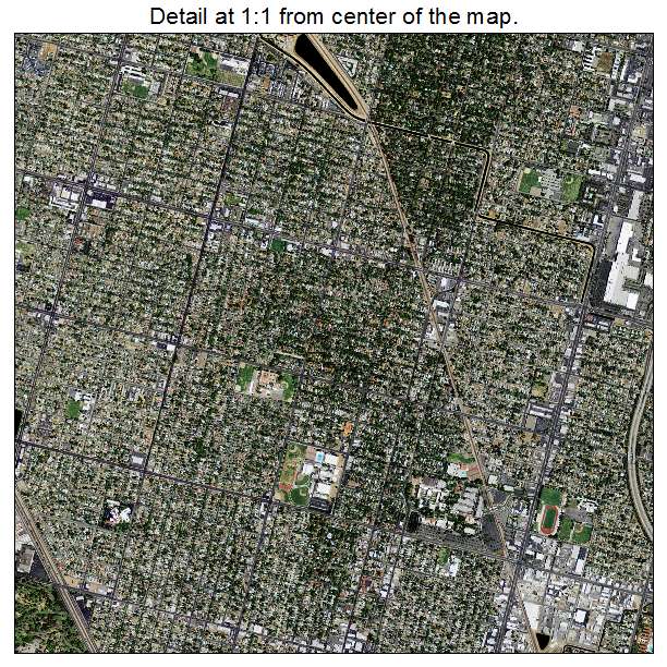 Fresno, California aerial imagery detail