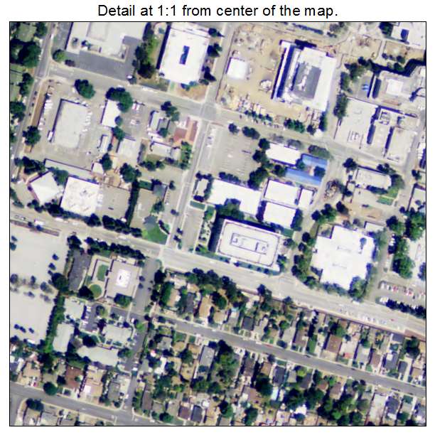 Fruitdale, California aerial imagery detail