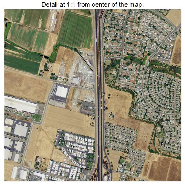 Galt, California aerial imagery detail