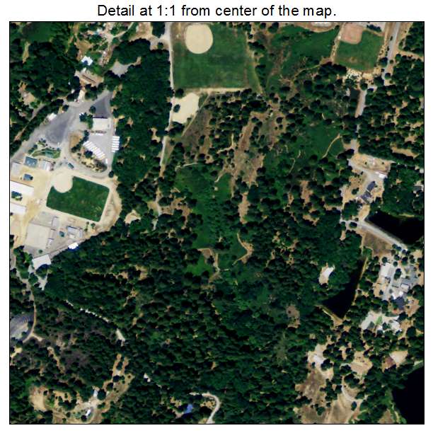 Georgetown, California aerial imagery detail