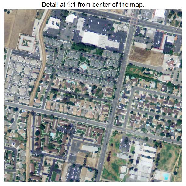 Grand Terrace, California aerial imagery detail