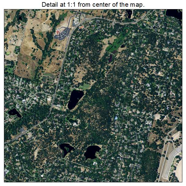 Granite Bay, California aerial imagery detail