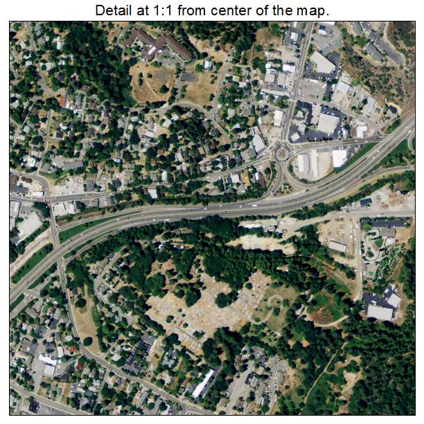 Grass Valley, California aerial imagery detail