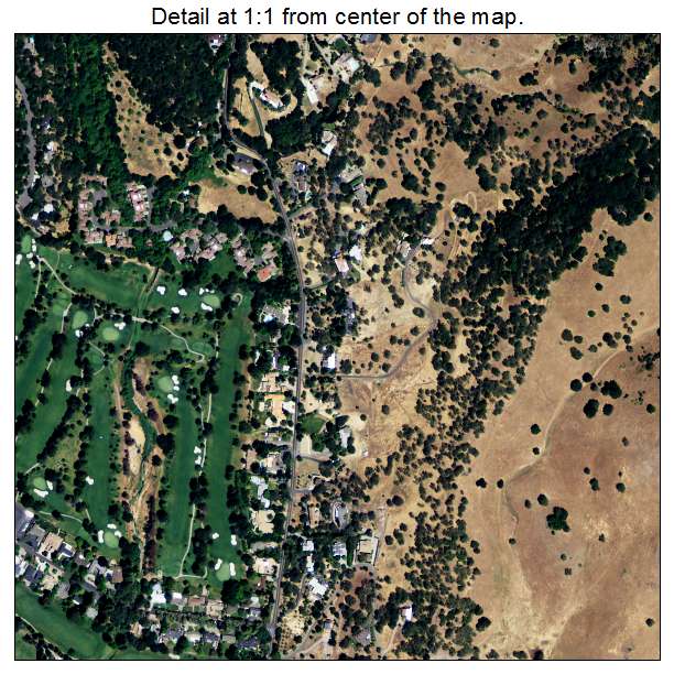 Green Valley, California aerial imagery detail