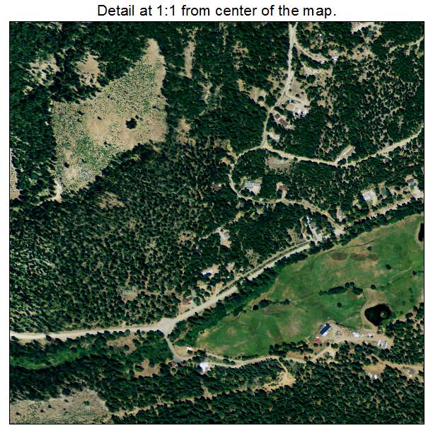Greenhorn, California aerial imagery detail