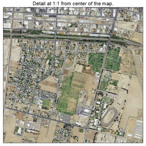 Aerial Photography Map of Hanford, CA California