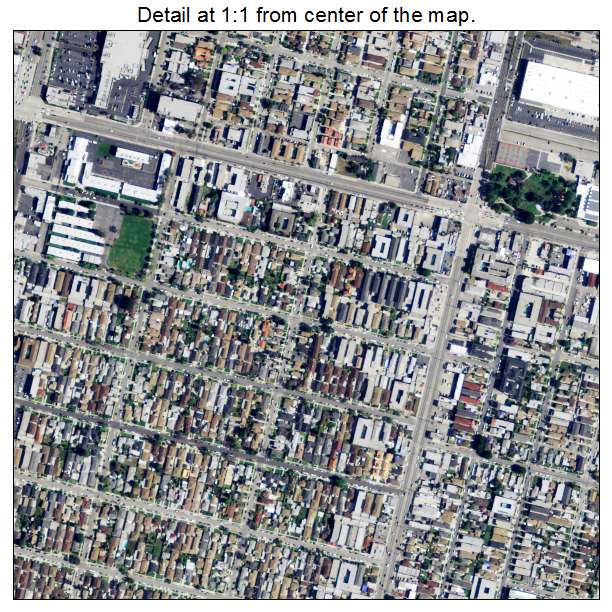 Hawthorne, California aerial imagery detail