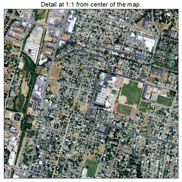 Healdsburg, California aerial imagery detail