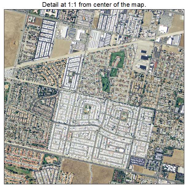 Aerial Photography Map of Hemet, CA California