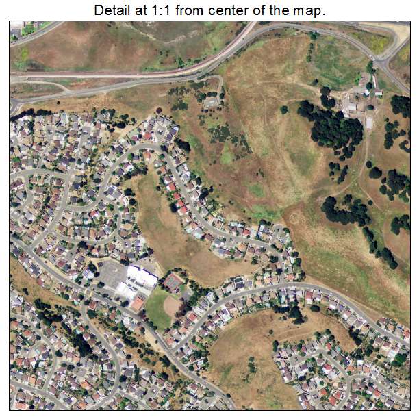 Hercules, California aerial imagery detail