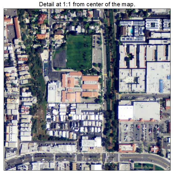 Hermosa Beach, California aerial imagery detail