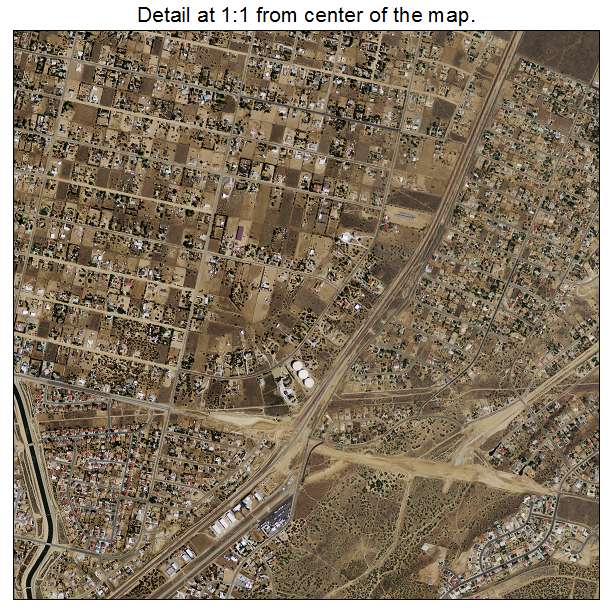 Hesperia, California aerial imagery detail