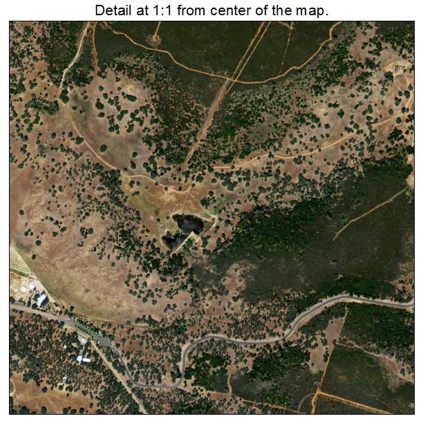 Hidden Valley Lake, California aerial imagery detail