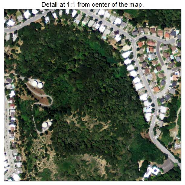 Highlands Baywood Park, California aerial imagery detail