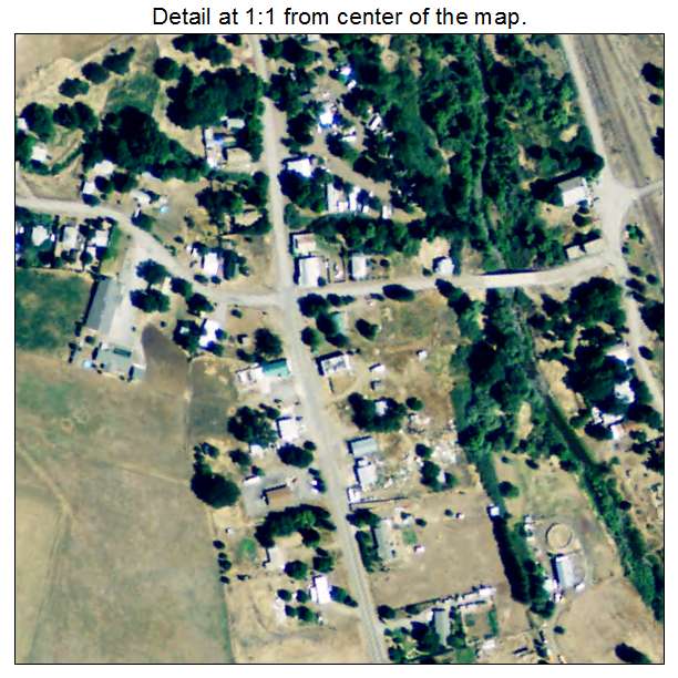Hornbrook, California aerial imagery detail