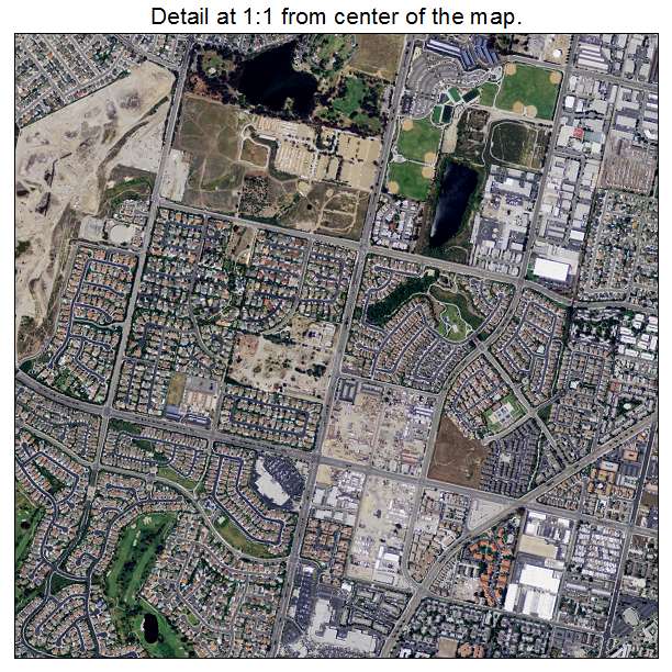 Huntington Beach, California aerial imagery detail