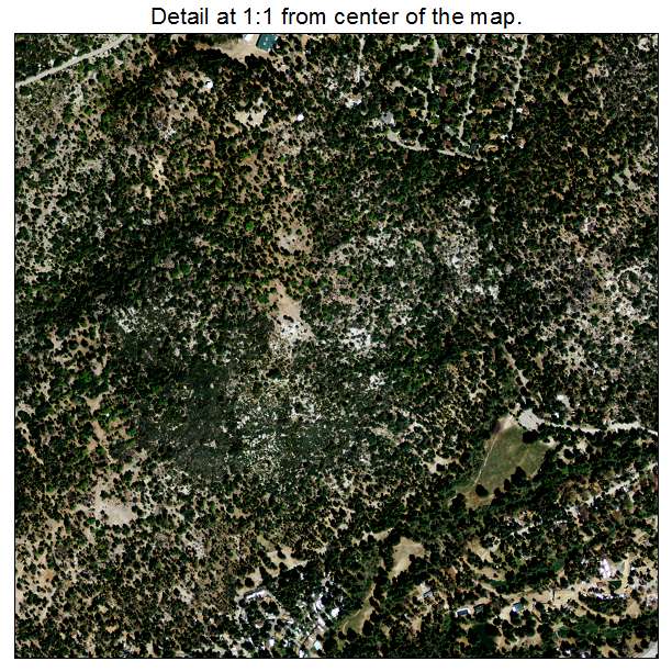 Idyllwild Pine Cove, California aerial imagery detail