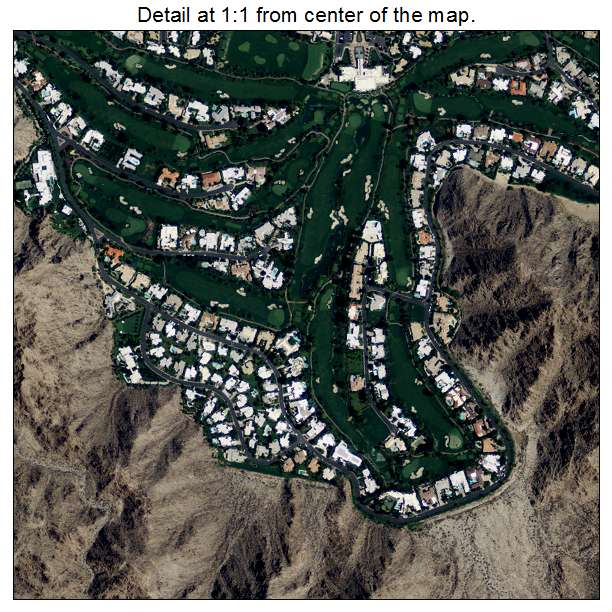Indian Wells, California aerial imagery detail