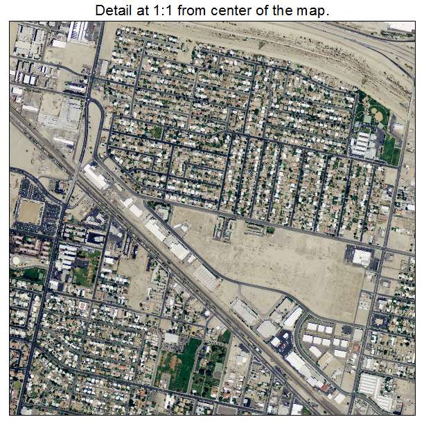 Indio, California aerial imagery detail