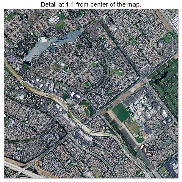 Irvine, California aerial imagery detail