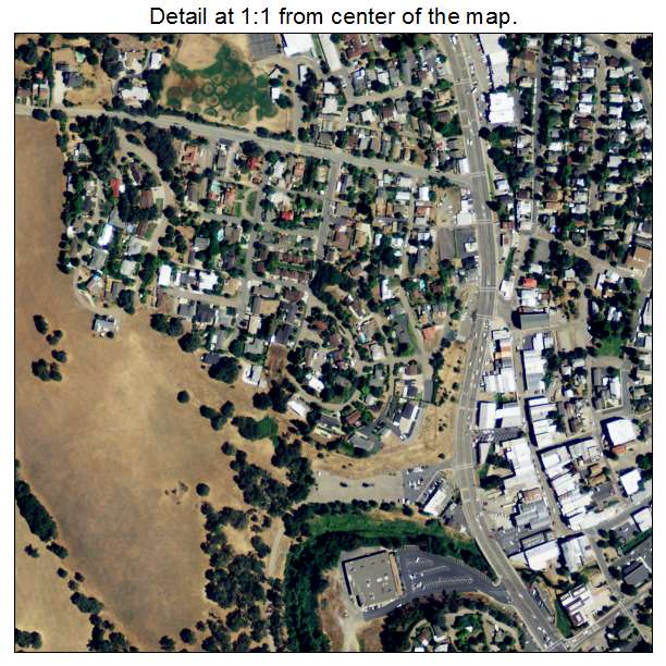 Jackson, California aerial imagery detail
