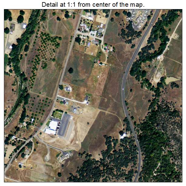 Kelseyville, California aerial imagery detail