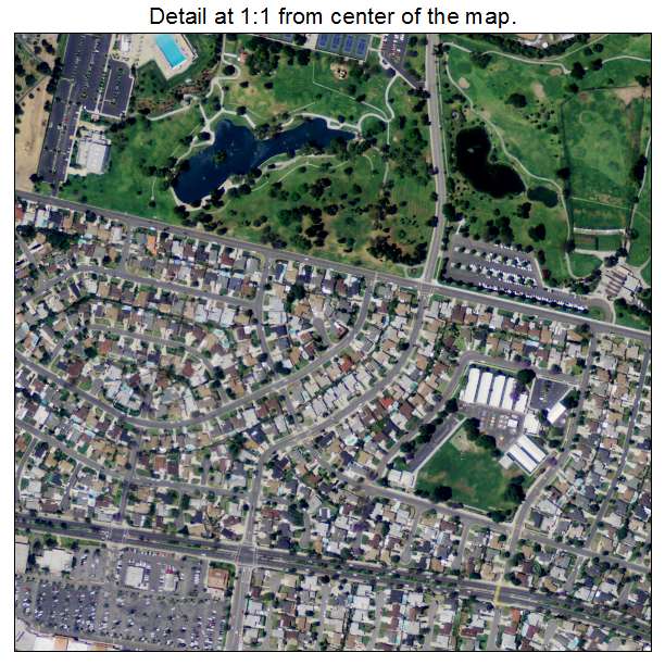 La Mirada, California aerial imagery detail