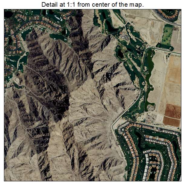 La Quinta, California aerial imagery detail