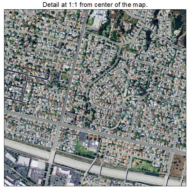 La Verne, California aerial imagery detail