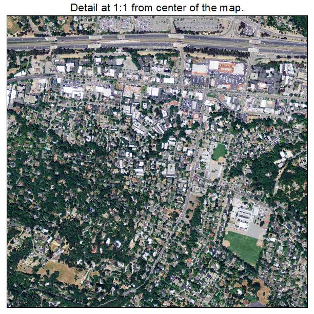 Lafayette, California aerial imagery detail