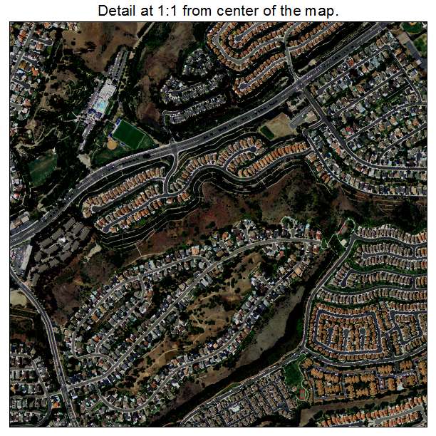 Laguna Niguel, California aerial imagery detail