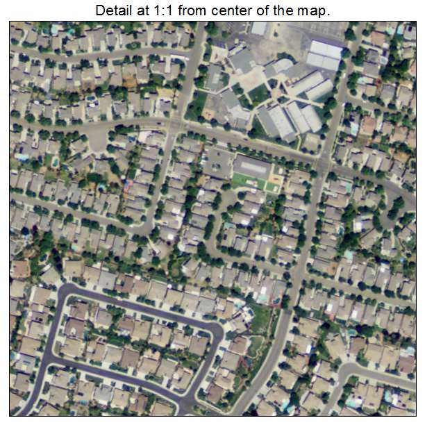 Laguna West Lakeside, California aerial imagery detail