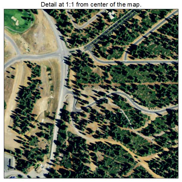 Lake Almanor Peninsula, California aerial imagery detail