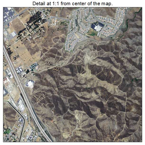 Lake Elsinore, California aerial imagery detail