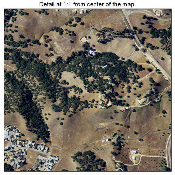 Lake Nacimiento, California aerial imagery detail