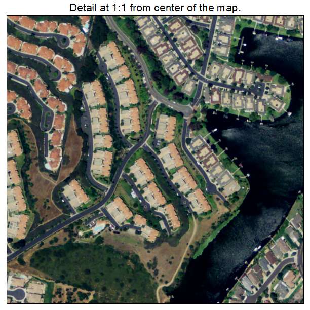 Lake San Marcos, California aerial imagery detail