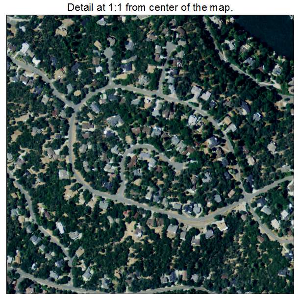 Lake Wildwood, California aerial imagery detail