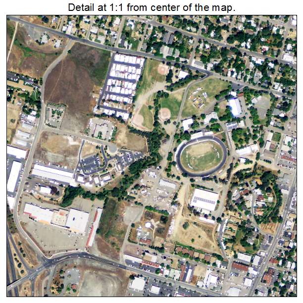 Lakeport, California aerial imagery detail