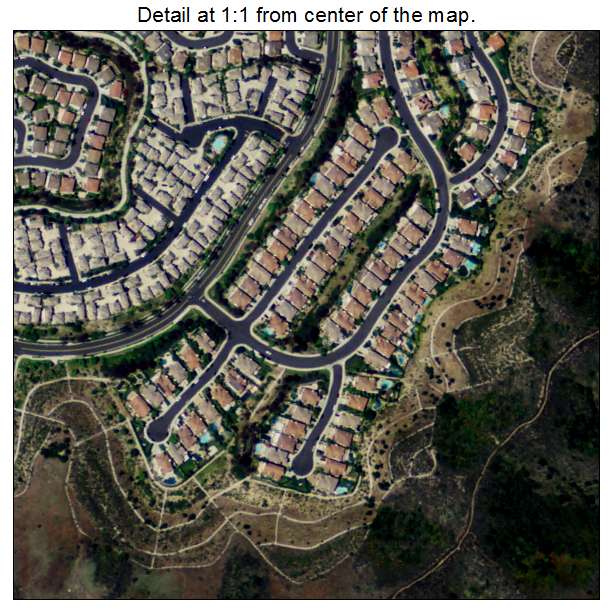 Las Flores, California aerial imagery detail