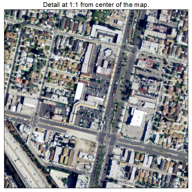 Lawndale, California aerial imagery detail