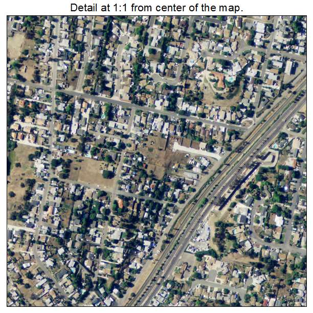 Lemon Grove, California aerial imagery detail