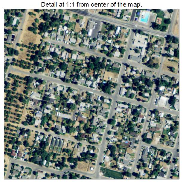 Live Oak, California aerial imagery detail