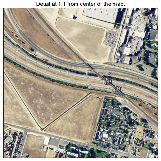 Livingston, California aerial imagery detail