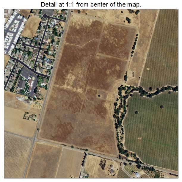 Lockeford, California aerial imagery detail