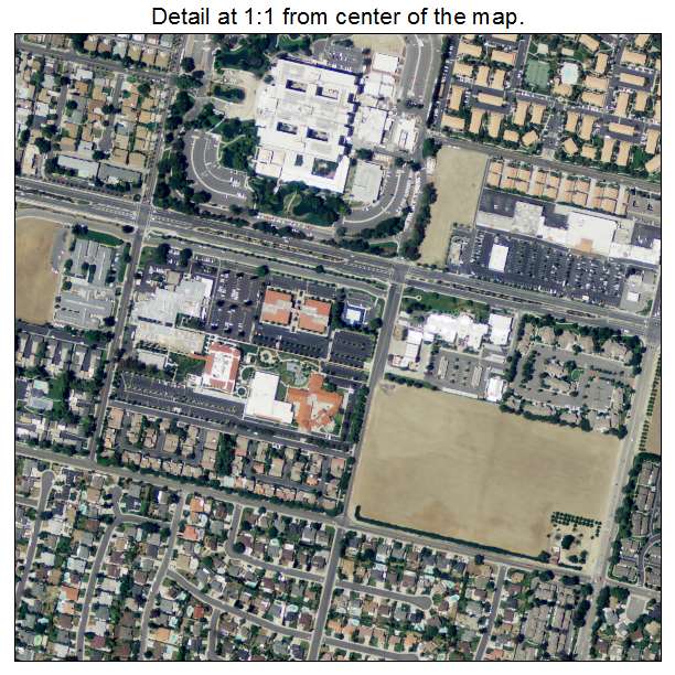 Loma Linda, California aerial imagery detail