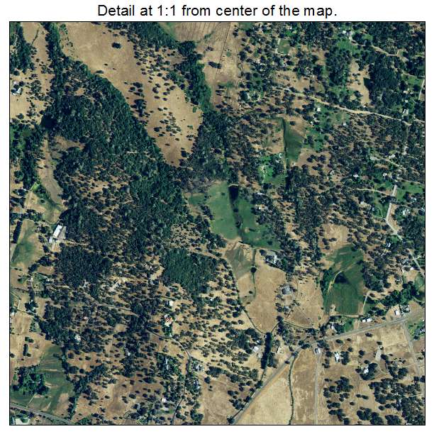 Loma Rica, California aerial imagery detail